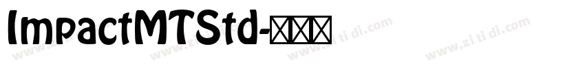 ImpactMTStd字体转换