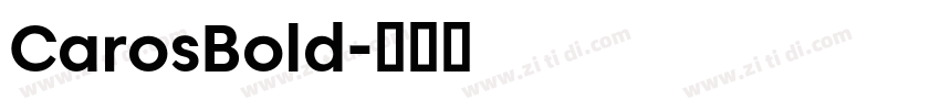 CarosBold字体转换