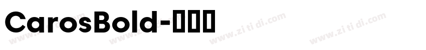 CarosBold字体转换