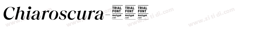 Chiaroscura字体转换