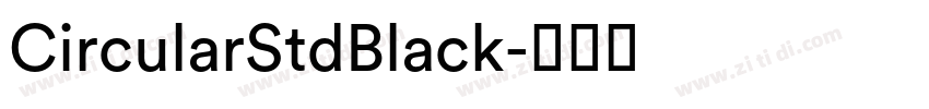 CircularStdBlack字体转换