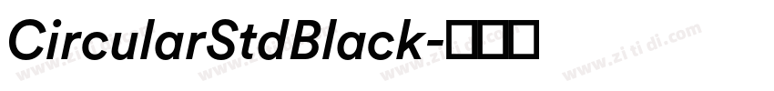 CircularStdBlack字体转换