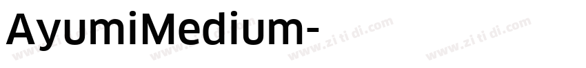 AyumiMedium字体转换