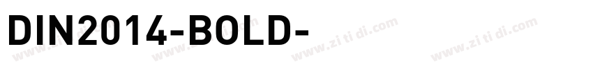 DIN2014-BOLD字体转换