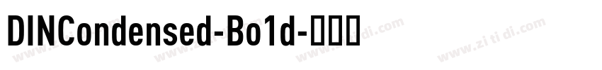 DINCondensed-Bo1d字体转换