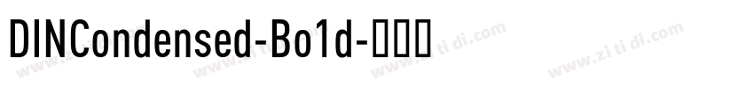 DINCondensed-Bo1d字体转换