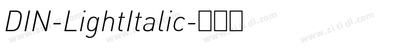 DIN-LightItalic字体转换