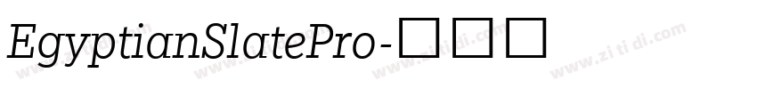 EgyptianSlatePro字体转换