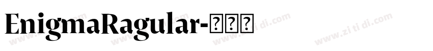 EnigmaRagular字体转换