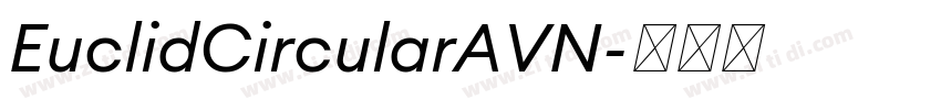EuclidCircularAVN字体转换