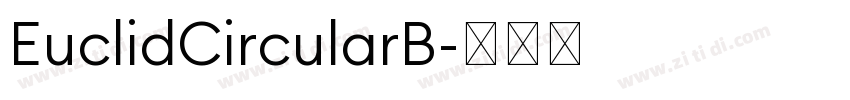 EuclidCircularB字体转换