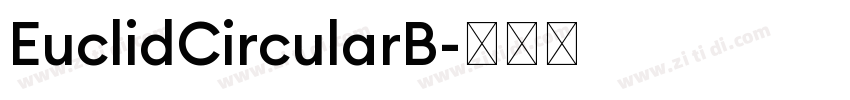 EuclidCircularB字体转换