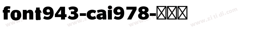 font943-cai978字体转换