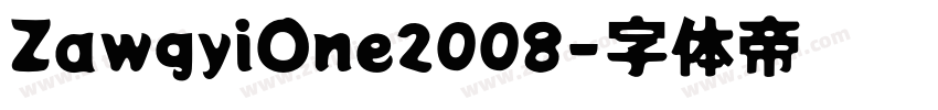 ZawgyiOne2008字体转换