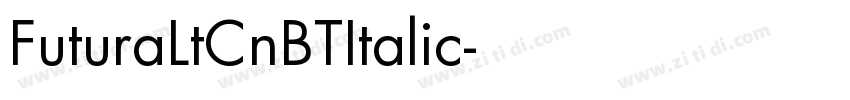 FuturaLtCnBTItalic字体转换