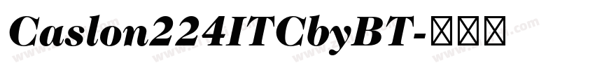 Caslon224ITCbyBT字体转换