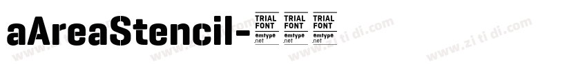 aAreaStencil字体转换