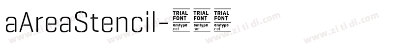 aAreaStencil字体转换