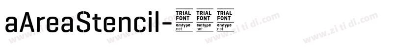 aAreaStencil字体转换