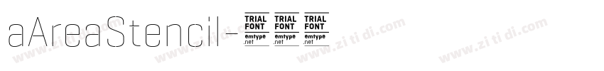 aAreaStencil字体转换