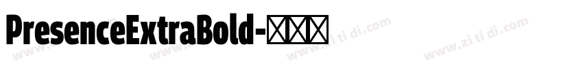 PresenceExtraBold字体转换