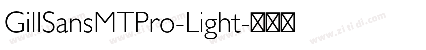 GillSansMTPro-Light字体转换