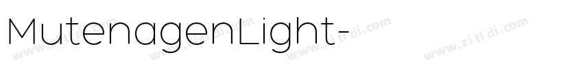 MutenagenLight字体转换