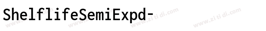 ShelflifeSemiExpd字体转换