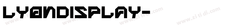 LyonDisplay字体转换