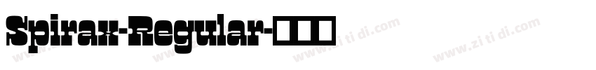 Spirax-Regular字体转换