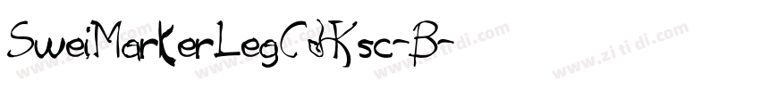 SweiMarkerLegCJKsc-B字体转换