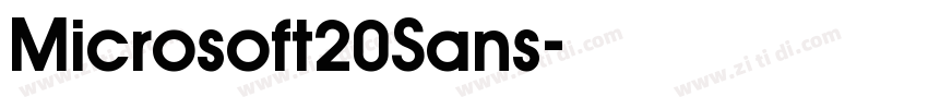 Microsoft20Sans字体转换