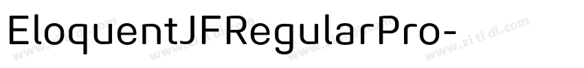 EloquentJFRegularPro字体转换