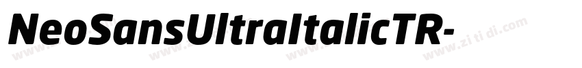 NeoSansUltraItalicTR字体转换