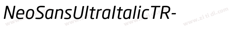 NeoSansUltraItalicTR字体转换