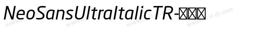 NeoSansUltraItalicTR字体转换