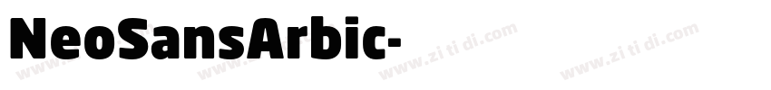 NeoSansArbic字体转换