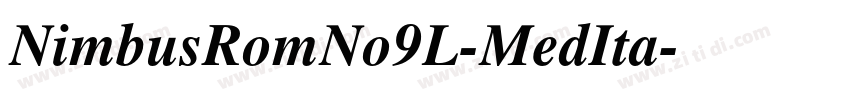 NimbusRomNo9L-MedIta字体转换