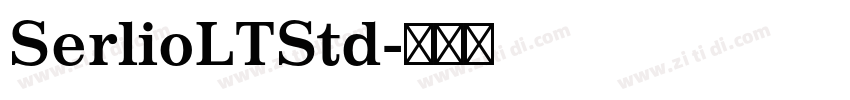 SerlioLTStd字体转换