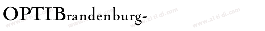 OPTIBrandenburg字体转换