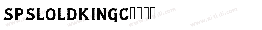 SPSLOldKingC字体转换