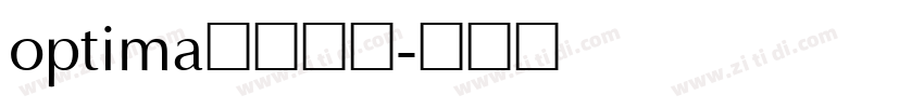 optima字体下载字体转换