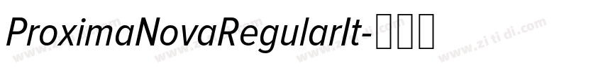 ProximaNovaRegularIt字体转换