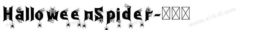 HalloweenSpider字体转换