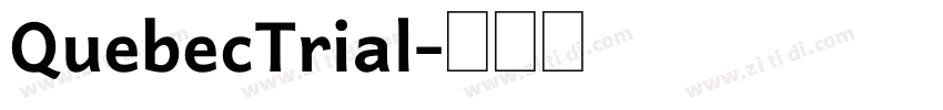 QuebecTrial字体转换