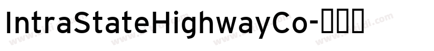 IntraStateHighwayCo字体转换