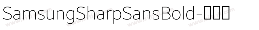 SamsungSharpSansBold字体转换