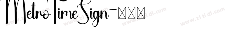 MetroTimeSign字体转换