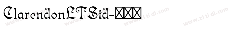 ClarendonLTStd字体转换