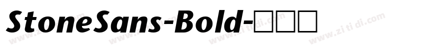 StoneSans-Bold字体转换